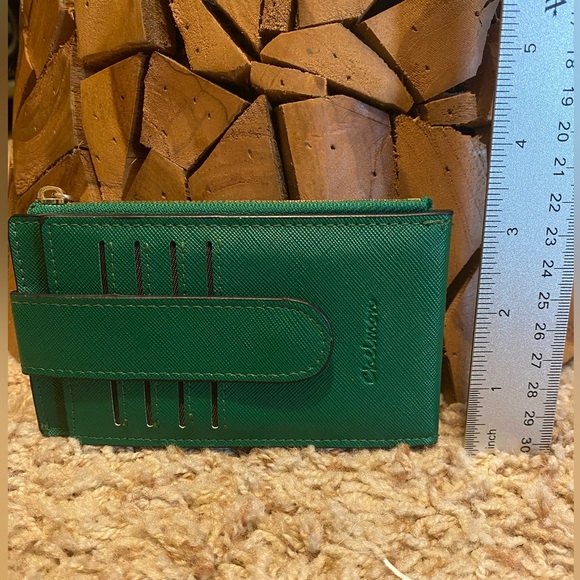 CHELMON. Green Card Wallet with RFID Protection. - Picture 6 of 8